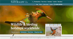 Desktop Screenshot of naturalist.co.uk
